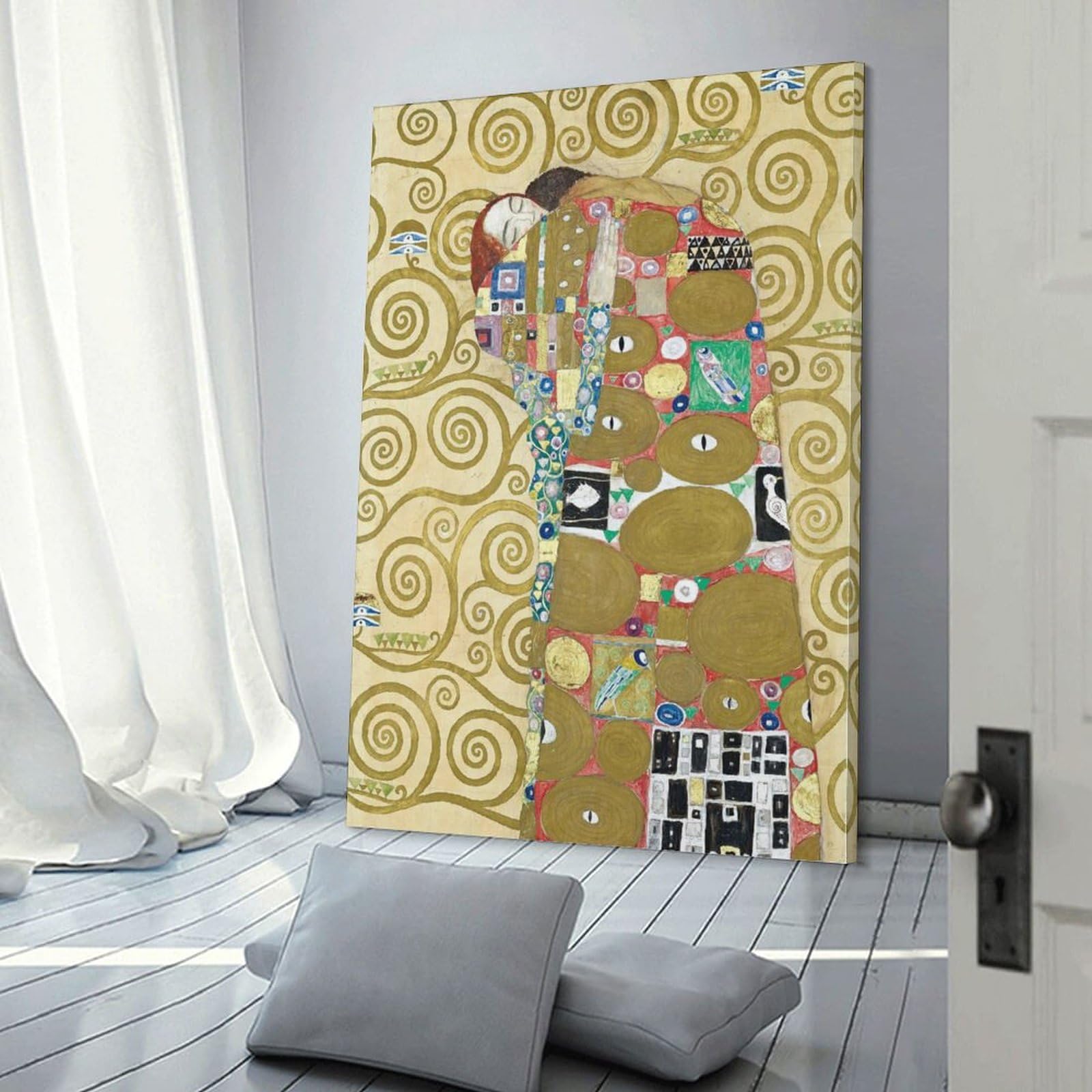 Amazon.co.jp: Gustav Klimt グスタフ・クリムト 《抱擁》ポスター
